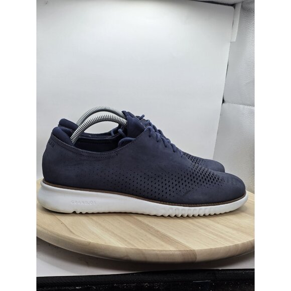 Cole Haan Mens Original Grand Stitchlite Wingtip Oxfords Bluet C207902 Size 9.5 - Picture 3 of 11